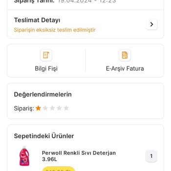 Migros Teslim Edilemeyen Siparişin Teslim Edilemeyen İadesi
