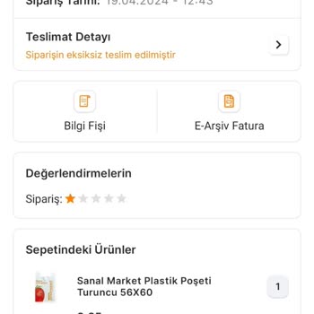 Migros Teslim Edilemeyen Siparişin Teslim Edilemeyen İadesi