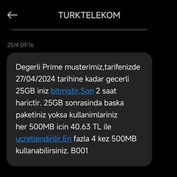 Türk Telekom Haberim Olmadan Ek Paket Tanımlanmış