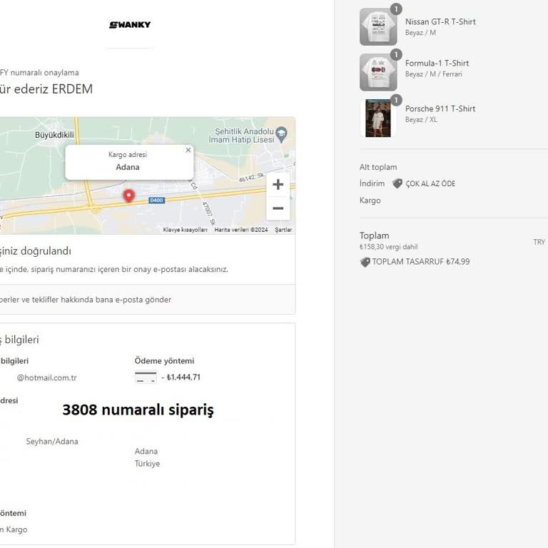 Swankyporsche Ürün Teslim Edilmeme