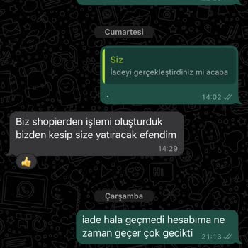 Shopier Yapıştırıcı Kokulu Ayakkabı Ve İade Sorunu