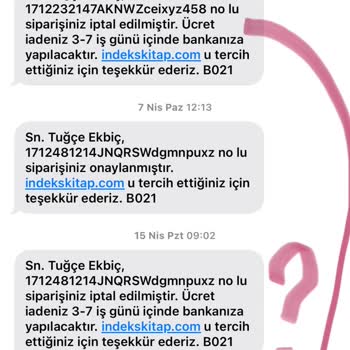 İndeks Kitap Para İadesi Yapmıyorlar
