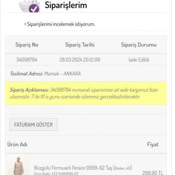 Sefamerve İade Ettiğim Halde Param Yatmadı
