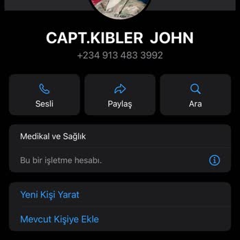 WhatsApp Üzerinden Ulaşan Kötü Niyetli Kişi