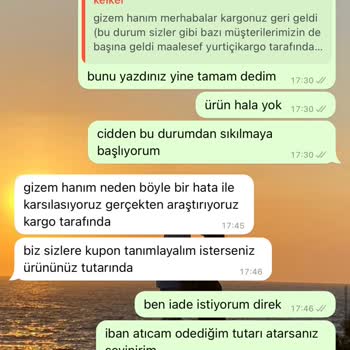 Keikei Terbiyesizlik Ürünüm 1,5 Aydır Gelmiyor
