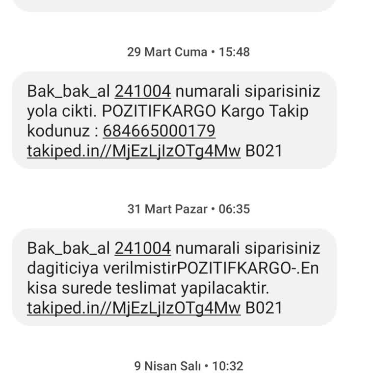 Pozitif Kargo Onayım Olmadan Sipariş Yapılmış