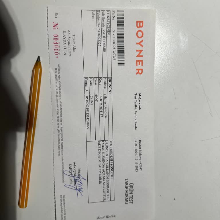 Boyner'de Kalite Sorunu: Harley Davidson Bot Hayal Kırıklığı