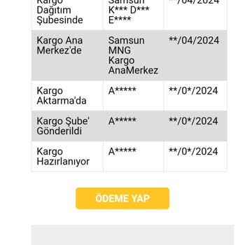Kargo İçin Ek Ücret