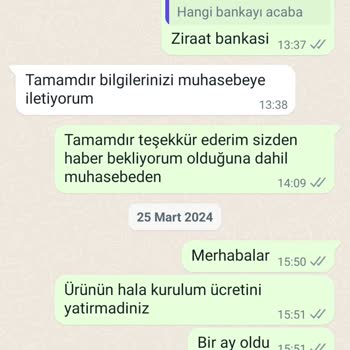 Veito Ani Su Isıtıcısı Teknik Ücreti Yatırılmıyor.