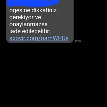 UPS Türkiye Bilinmeyen Numaradan SMS