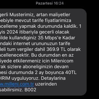 Millenicom İnternet Hayal Kırıklığı