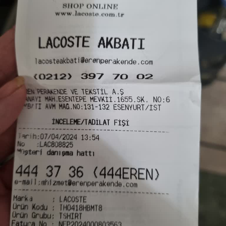 Lacoste T-shirt Yeni Model