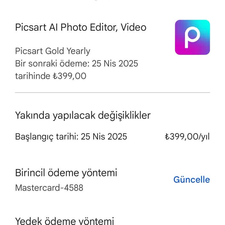 PicsArt 7 Günlük Deneme Sürümü Dolmadan Para Çekildi