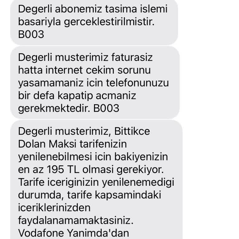 Vodafone Onaysız Faturasız Hatta Geçiriyor