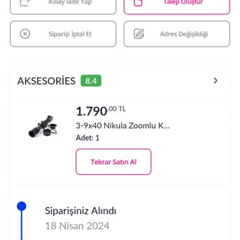 Pazarama Sorun, Teslim Edilmeyen Sipariş İptali