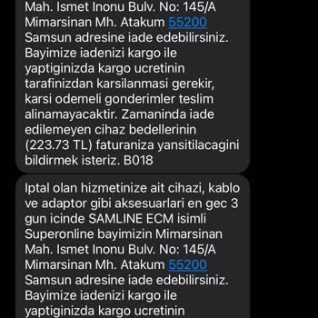 Turkcell Superonline Haksız Kesinti