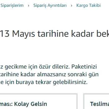 Amazon Teslimat Tarihinin Onayım Olmaksızın Güncellenmesi
