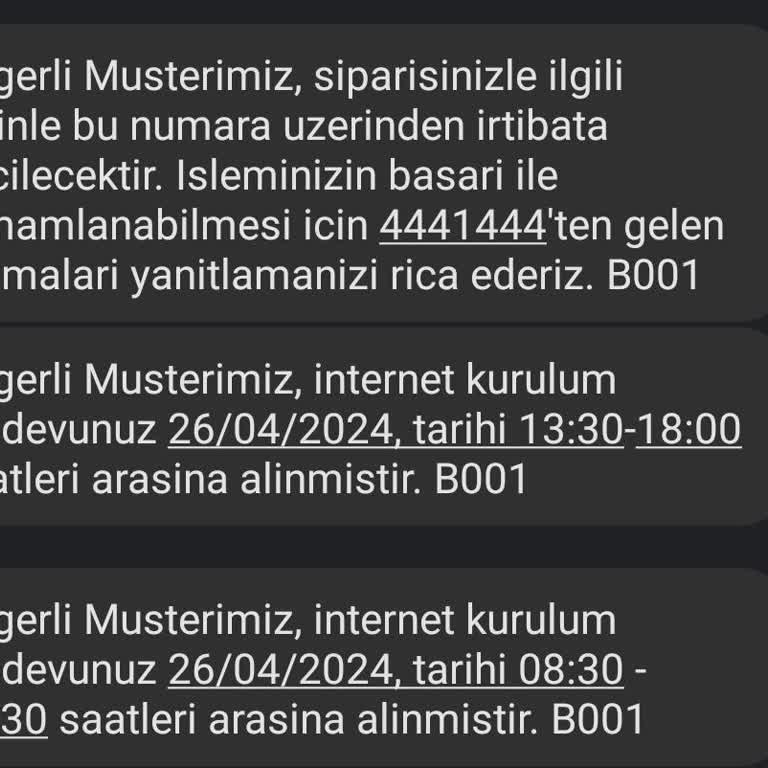 Türk Telekom'un Kurulum Randevusu Mağduriyeti