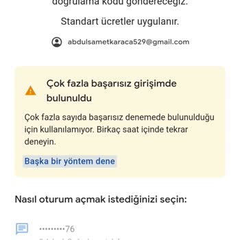 Gmail Google Hesabıma Giremiyorum
