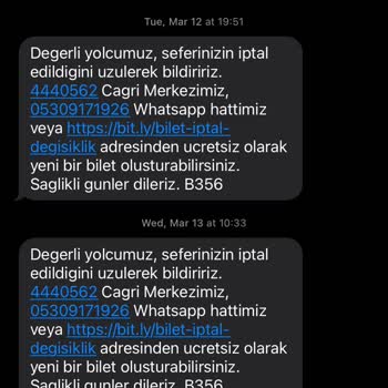 Obilet 1 Aydır Para İadesi Yapmadı