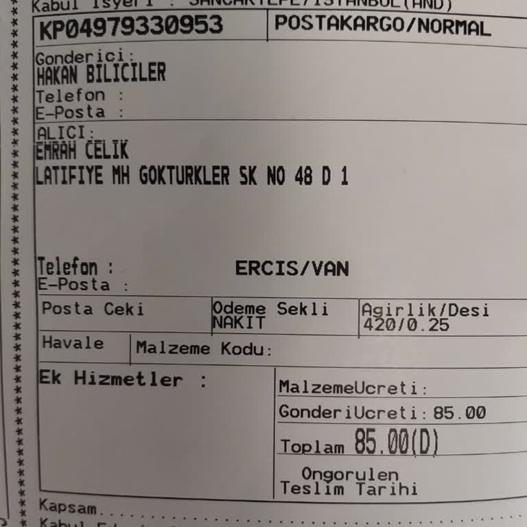 PTT Kargo PTT Beni, Mağdur Etti. Üç Günde Gitmesi Beklenen Kargo, Haftalar Oldu.