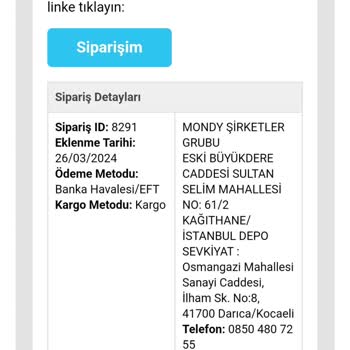 Mondy Shop Sipariş Göndermiyor Ve Parayı İade Etmiyor