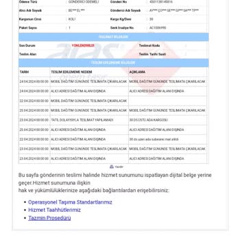 Aras Kargo Truva Şube Neden İade?