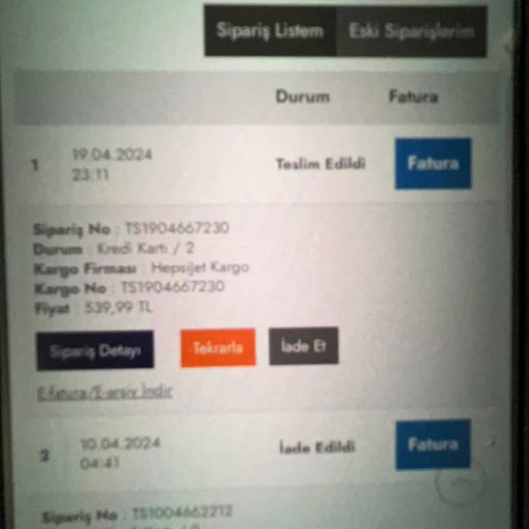 Lufian Siparişimin 2 Defa Da Yanlış Beden Gelmesi