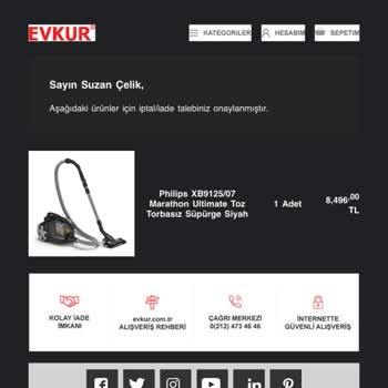 Evkur Ücret İadesi Yapmıyor!