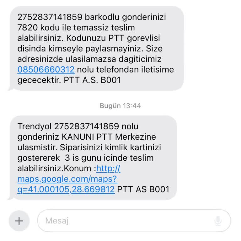 PTT Kargo Teslimatı Eve Yapmıyor!
