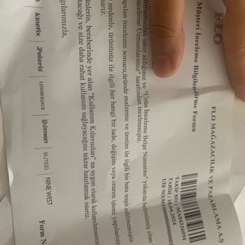 FLO Ayakkabı FLO İncelmeye Yolladığım Ayakkabı Giyilemez Bir Şekilde Geri Yollandı