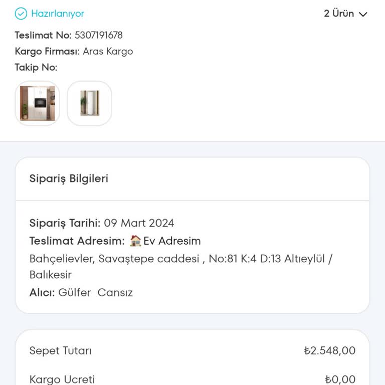 A101 Çok Amaçlı Dolap Teslimat Sorunu