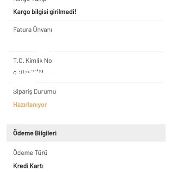 Ghedto Wear Satın Aldığım Eşya Kargoya Verilmedi