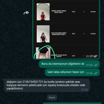 Fine Change Ürün Eksikliği Ve İade Sorunu