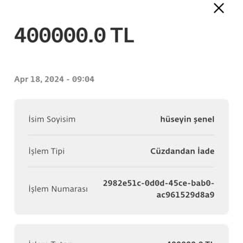 Turkcell Paycell Trumore Cüzdan Para İadesi
