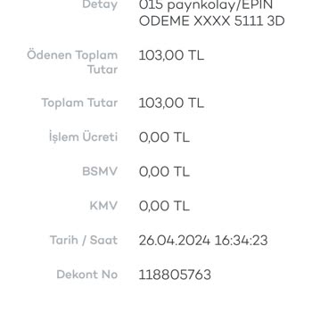 epin.com.tr Aldığım Play Kodu Bana Ulaşmaması.