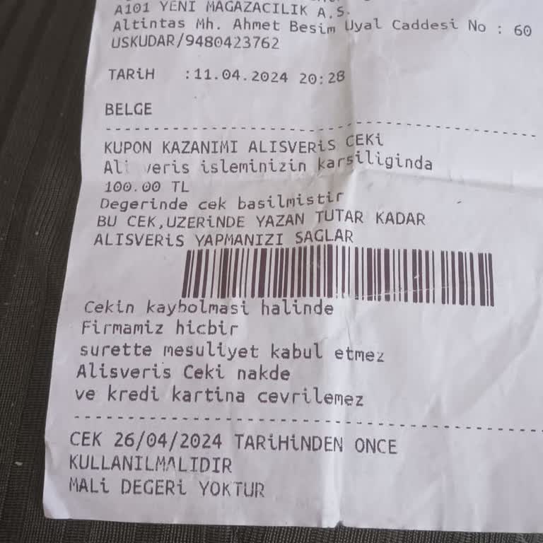 A101 Çek Mağduriyeti. Müşteri Hizmetlerinin İlgisizliği