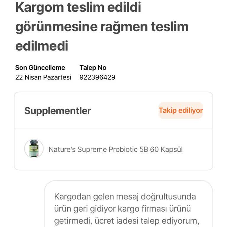 Hepsiburada Müşteri Hizmetleri Çalışmıyor