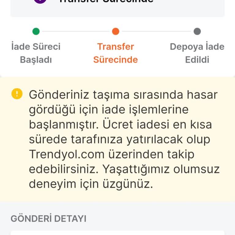 Trendyol, Aldığım Ürüne Kargoda Hasar Verdi!