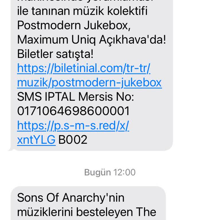 Biletinial Uygulaması Sürekli Mesaj Atıyor
