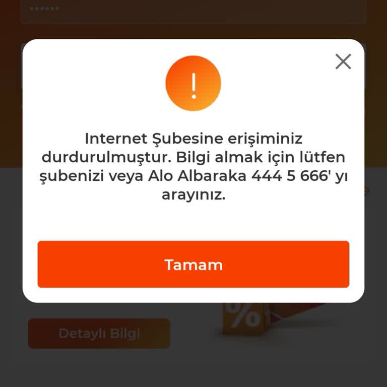 Albaraka Hesap Erişim Sınırı