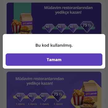 Mağdur Etti Getir Yemek