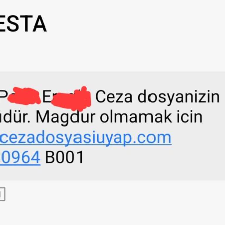 ERESTA (SMS) Haksız Suçlama İddialarına Karşı Tepkim