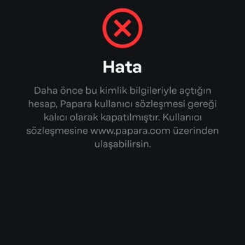 Papara Onaylı Hesap Sorunu