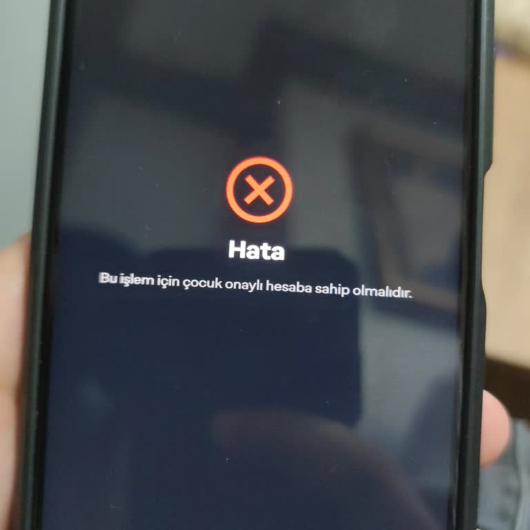 Papara Çocuk Onaylı Hesaba Sahip Olmalı Hatası