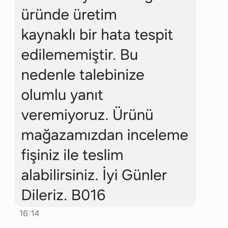 Deichmann Ayakkabı Ürün Şikayeti