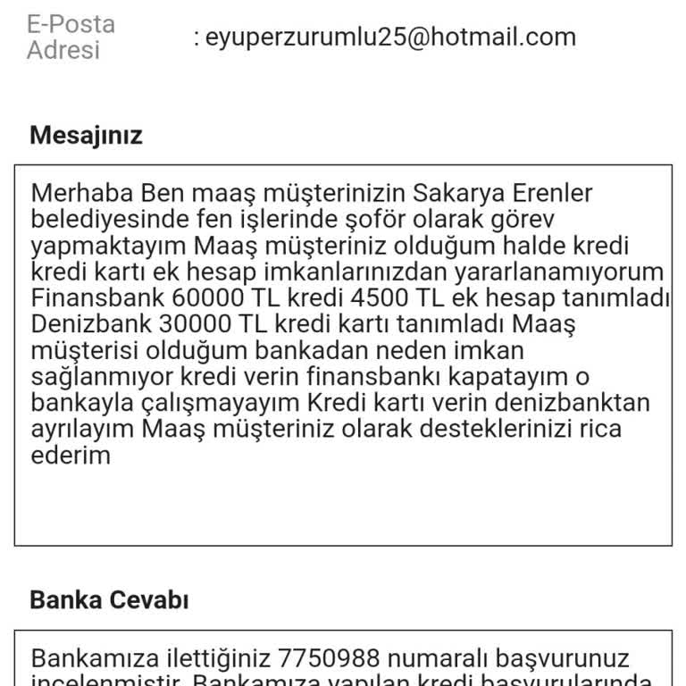VakıfBank Maaş Müşterisi Olduğum Halde Kredili Ürün Vermiyor