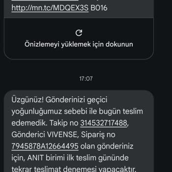 MNG Kargomu Teslim Etmedi