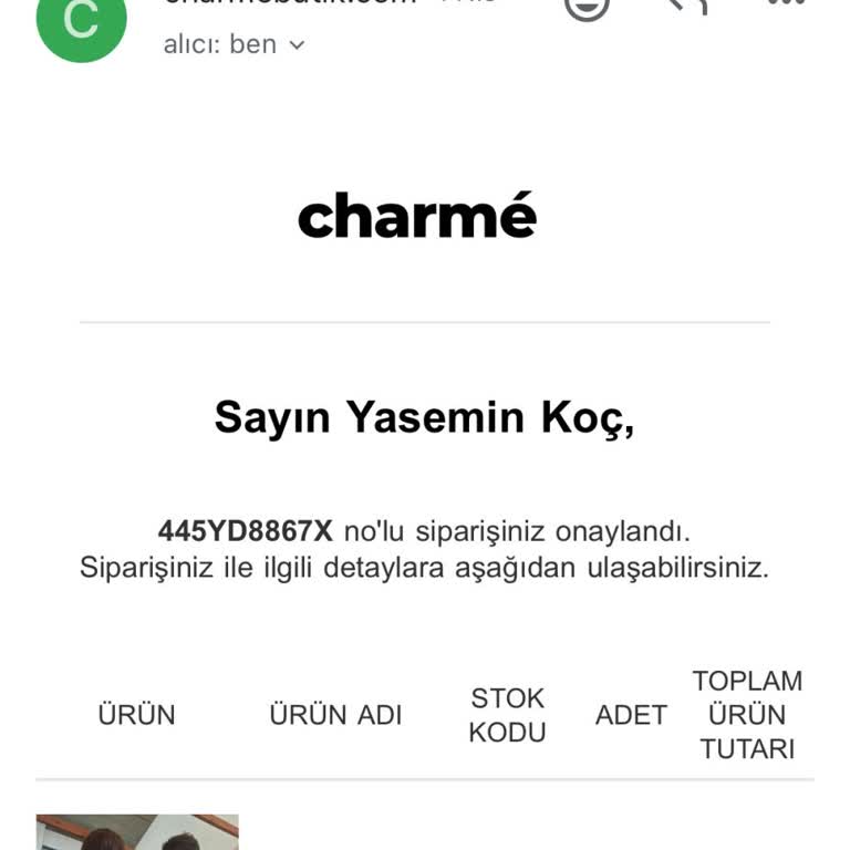 Charme Butik Kargomu Göndermiyor