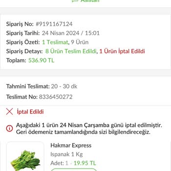 Trendyol Hızlı Market Bozuk Ürün Hayal Kırıklığı - Trendyol Hakmar Deneyimi